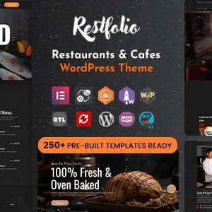 Restfolio 1.0.2 – Elementor Destekli Restoran & Kafe WordPress Teması