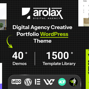 Arolax – Yaratıcı Dijital Ajanslar İçin Modern WordPress Teması