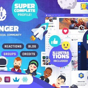 Vikinger 1.9.33 – Oyunlaştırılmış Sosyal Ağ ve Topluluk WordPress Teması