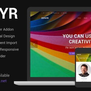 Zephyr 8.36.1 – Google Material Design ile Geliştirilmiş Modern WordPress Teması