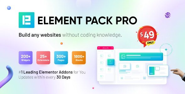 Element Pack – Gelişmiş Elementor Widget ve Eklenti Paketi (Son Sürüm)